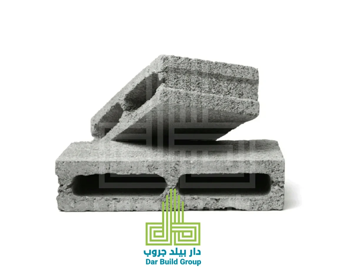 بلوك أسمنتى مفرغ 12×20×40 سم